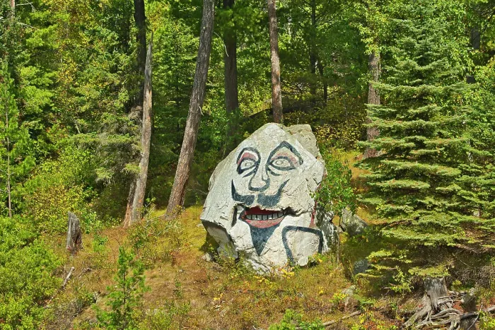 Framed Print : Painted rock on Lake of The Woods Kenora District, Ontario, Canada Framed Print : Painted rock on Lake of The Woods Kenora District, Ontario, Canada