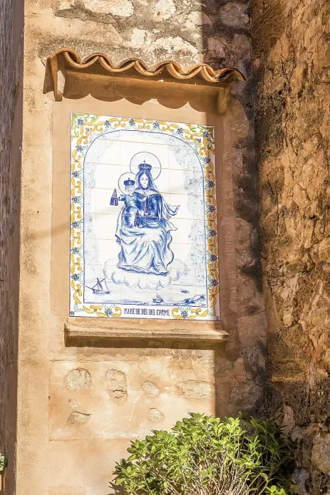 Framed Print : Painted tiles at the church of Estellencs, Serra de Tramuntana, Mallorca, Balearic Islands, Spain Framed Print : Painted tiles at the church of Estellencs, Serra de Tramuntana, Mallorca, Balearic Islands, Spain