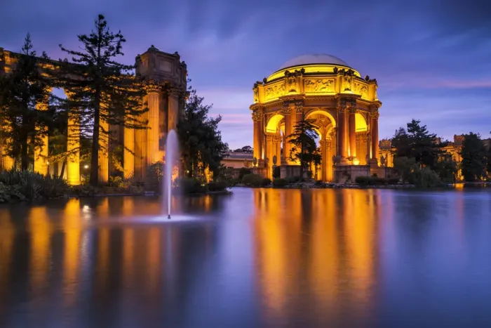 Framed Print : Palace of Fine Arts at Night in Presidio Park, San Francisco, California, USA Framed Print : Palace of Fine Arts at Night in Presidio Park, San Francisco, California, USA