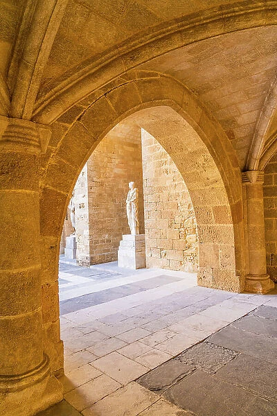 Palace of the Grand Master of the Knights of Rhodes, in the Medieval City of Rhodes, UNESCO, Rhodes, Dodecanese Islands, Greece