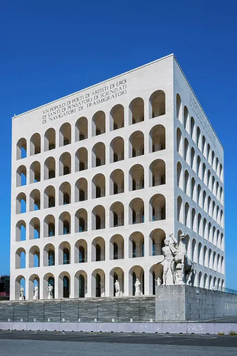 Framed Print : Palace of Italian Civilization (Palazzo della Civilta Italiana), EUR district, Rome, Lazio, Italy Framed Print : Palace of Italian Civilization (Palazzo della Civilta Italiana), EUR district, Rome, Lazio, Italy