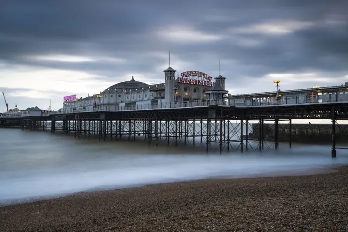 Framed Print : Palace pier, Brighton, East Sussex, England, UK Framed Print : Palace pier, Brighton, East Sussex, England, UK