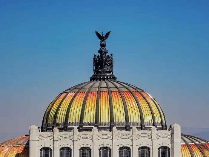 Framed Print : Palacio de Bellas Artes, detailed view, Mexico City, Mexico