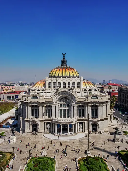Framed Print : Palacio de Bellas Artes, elevated view, Mexico City, Mexico Framed Print : Palacio de Bellas Artes, elevated view, Mexico City, Mexico