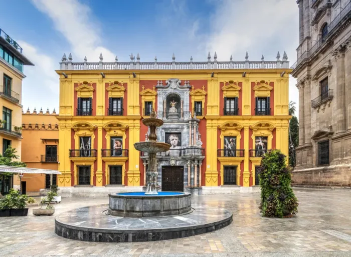 Framed Print : Palacio Episcopal or Bishops Palace, Malaga, Andalusia, Spain