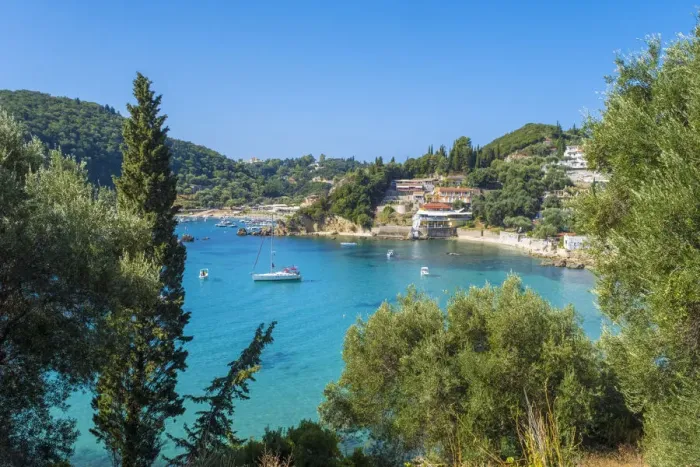Framed Print : Palaiokastritsa, Corfu, Ionian Islands, Greece