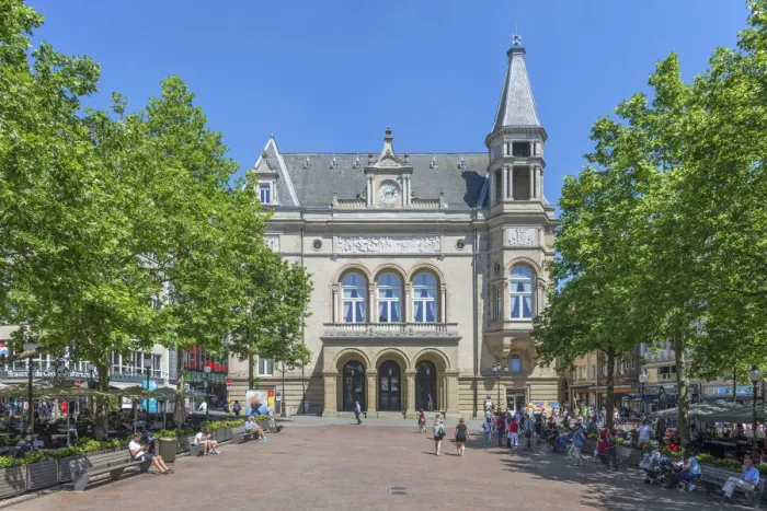 Framed Print : Palais Cercle Municipal at Place d Armes, Luxembourg
