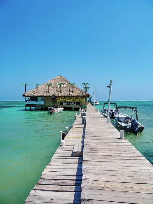 Framed Print : Palapa Bar and Grill, San Pedro Town, Ambergris Caye, Belize District, Belize Framed Print : Palapa Bar and Grill, San Pedro Town, Ambergris Caye, Belize District, Belize