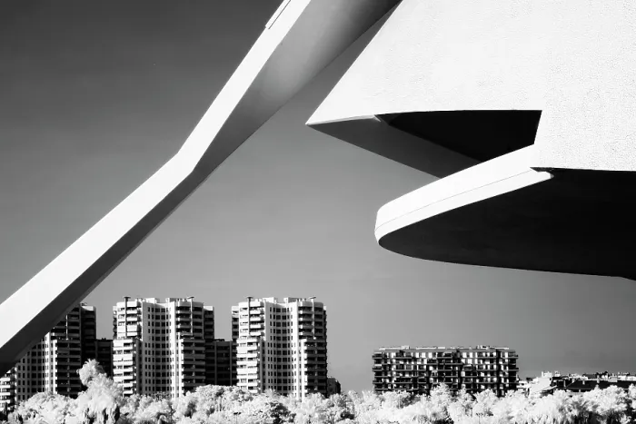 Framed Print : Detail of the Palau de les Arts Reina Sofia in infrared, Ciudad de los artes y ciencias (City of Arts and Sciences), Valencia, Spain Framed Print : Detail of the Palau de les Arts Reina Sofia in infrared, Ciudad de los artes y ciencias (City of Arts and Sciences), Valencia, Spain
