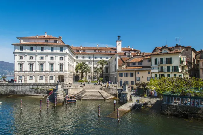 Framed Print : Palazzo Borromeo or Borromean Palace, Isola Bella, Lake Maggiore, Piedmont, Italy