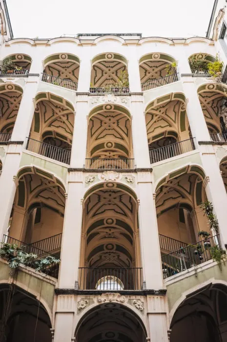 Framed Print : Palazzo dello Spagnolo, historic building in Naples, Sanita. Italy Framed Print : Palazzo dello Spagnolo, historic building in Naples, Sanita. Italy