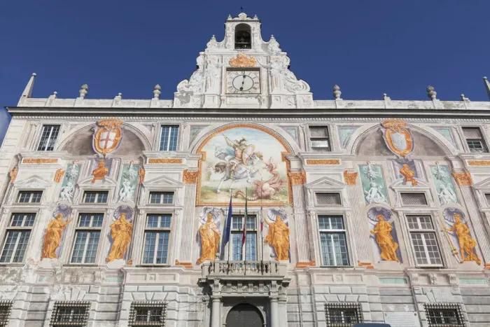 Framed Print : Palazzo San Giorgio or Palace of St. George, Genoa, Liguria, Italy Framed Print : Palazzo San Giorgio or Palace of St. George, Genoa, Liguria, Italy