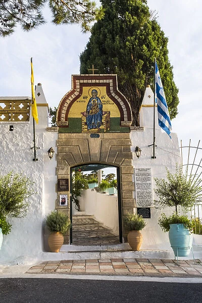 Paleokastritsa Monastery, Palaiokastritsa, Corfu, Ionian Islands, Greece