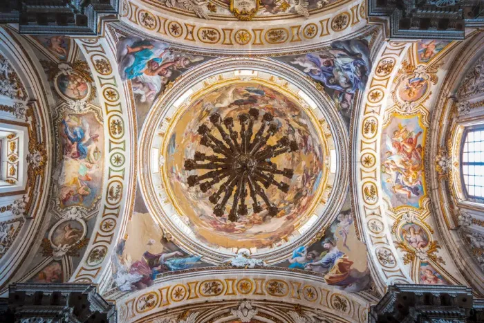 Framed Print : Palermo, Sicily, Italy. Frescos in Santa Caterina church Framed Print : Palermo, Sicily, Italy. Frescos in Santa Caterina church
