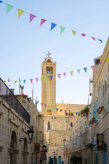 Framed Print : Palestine, West Bank, Bethlehem. Star Street in the old town Framed Print : Palestine, West Bank, Bethlehem. Star Street in the old town
