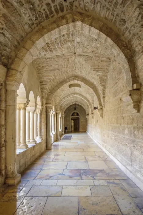 Framed Print : Palestine, West Bank, Bethlehem. Cloister of the Church of the Nativity, UNESCO World Framed Print : Palestine, West Bank, Bethlehem. Cloister of the Church of the Nativity, UNESCO World