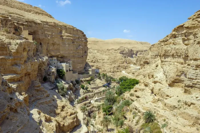 Framed Print : Palestine, West Bank, Jericho. St. George Orthadox Monastery (Mar Jaris ) in Wadi Quelt Framed Print : Palestine, West Bank, Jericho. St. George Orthadox Monastery (Mar Jaris ) in Wadi Quelt