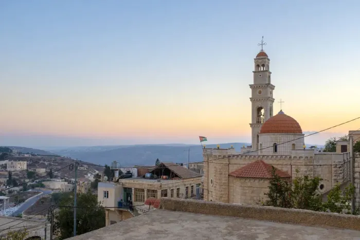 Framed Print : Palestine, West Bank, Ramallah and al-Bireh, Taybeh village