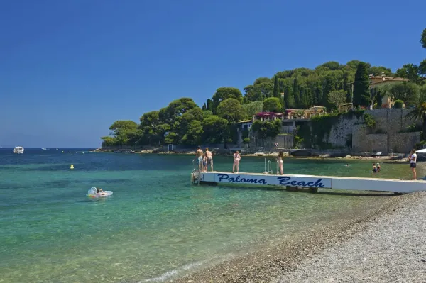 Paloma Beach Print, Saint Jean Cap Ferrat Cote d'Azur Art