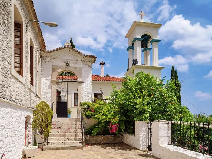 Framed Print : Panagia Spiliani Monastery, Pythagoreio, Samos Island, North Aegean, Greece Framed Print : Panagia Spiliani Monastery, Pythagoreio, Samos Island, North Aegean, Greece