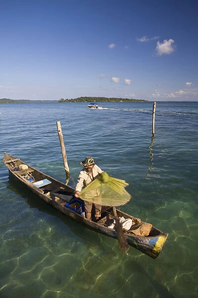 Panama, Panama City, Casco Viejo (San Felipe), Fisherman