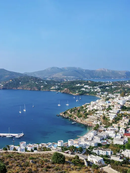 Framed Print : Pandeli Bay, elevated view, Leros Island, Dodecanese, Greece Framed Print : Pandeli Bay, elevated view, Leros Island, Dodecanese, Greece