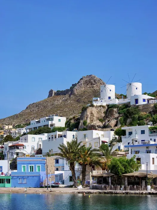 Framed Print : Pandeli Waterfront, Leros Island, Dodecanese, Greece Framed Print : Pandeli Waterfront, Leros Island, Dodecanese, Greece