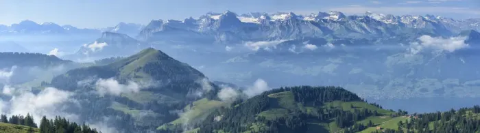 Framed Print : Panorama seen from top of Mount Rigi towards the Alps, Switzerland, North-Eastern Framed Print : Panorama seen from top of Mount Rigi towards the Alps, Switzerland, North-Eastern