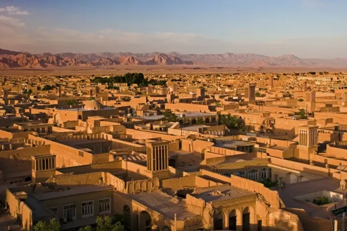 Framed Print : Panorama of Yazd with its windtowers, Yazd, Iran Framed Print : Panorama of Yazd with its windtowers, Yazd, Iran