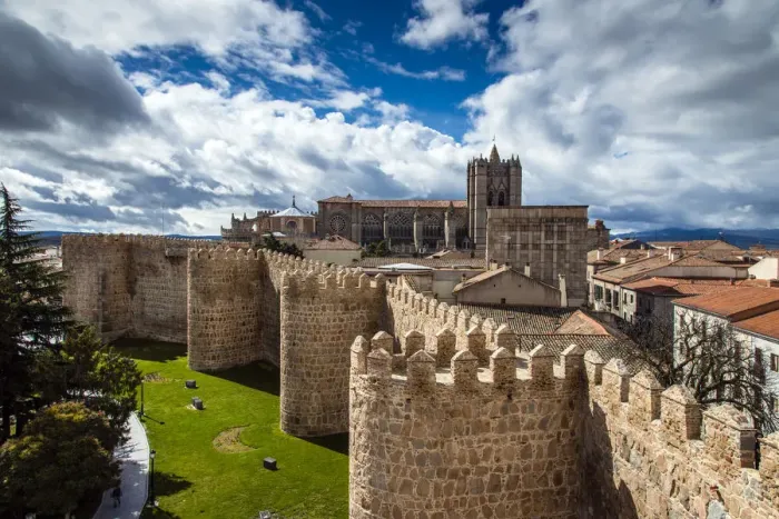 Framed Print : Panoramic view over the Cathedral and the medieval city walls, Avila, Castile and Leaon Framed Print : Panoramic view over the Cathedral and the medieval city walls, Avila, Castile and Leaon
