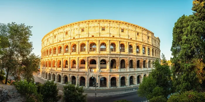 Framed Print : Panoramic view of the Colosseum, Rome, Lazio, Italy Framed Print : Panoramic view of the Colosseum, Rome, Lazio, Italy