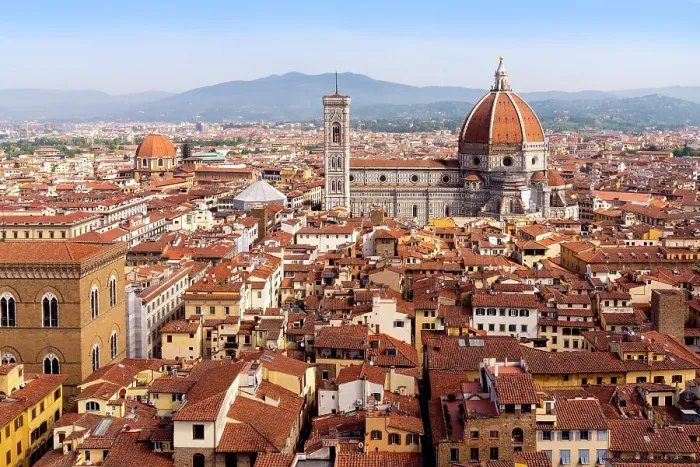 Framed Print : Panoramic View over Florence with the Cathedral, Duomo, Florence, Tuscany, Italy Framed Print : Panoramic View over Florence with the Cathedral, Duomo, Florence, Tuscany, Italy
