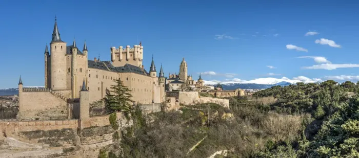 Framed Print : Panoramic view, Segovia, Castile and Leon, Spain Framed Print : Panoramic view, Segovia, Castile and Leon, Spain