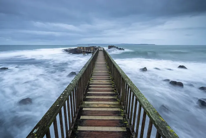 Framed Print : Pans Rock Bridge on Ballycastle Beach, County Antrim, Northern Ireland. Spring (March) 2024 Framed Print : Pans Rock Bridge on Ballycastle Beach, County Antrim, Northern Ireland. Spring (March) 2024