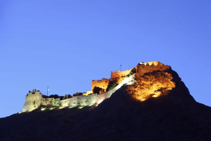 Framed Print : Panteli Castle At Night, Leros, Dodecanese, Greek Islands, Greece, Europe Framed Print : Panteli Castle At Night, Leros, Dodecanese, Greek Islands, Greece, Europe