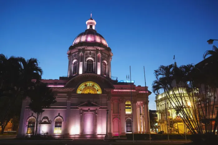 Framed Print : Panteon de los Heroes at dusk, Asuncion, Paraguay