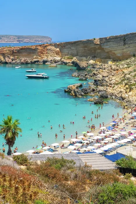 Framed Print : Paradise Bay Beach, Mellieha, Malta Framed Print : Paradise Bay Beach, Mellieha, Malta
