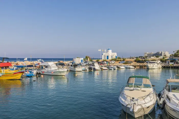 Framed Print : Paralimni Port, Cyprus Framed Print : Paralimni Port, Cyprus