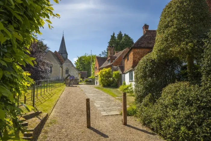 Framed Print : Parish church in Alfold, Surrey, England, UK