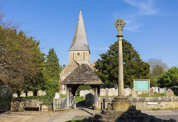 The Parish church in Shere, Surrey, England, UK