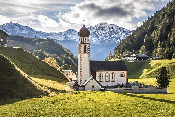 Parish Church of St. Anthony in Niederthai in the Oetz valley, Tyrol, Austria