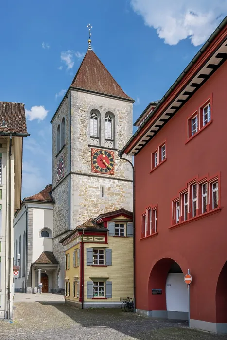 Framed Print : Parish Church of St. Mauritius, Appenzell, Canton of Appenzell Innerrhoden, Switzerland