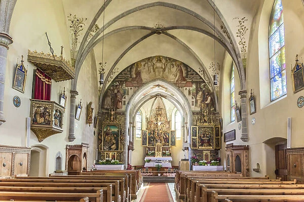Parish Church of St. Wolfgang in Rein in Taufers, South Tyrol, Italy