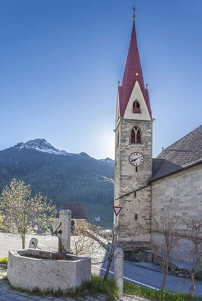Parish Church of St. Wolfgang in Rein in Taufers, Valle Aurina, South Tyrol, Italy