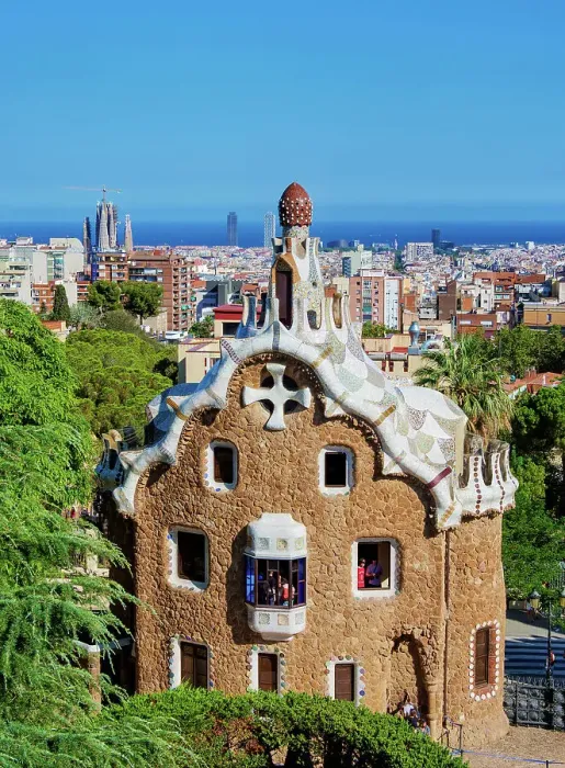 Framed Print : Park Guell, Barcelona, Catalonia, Spain