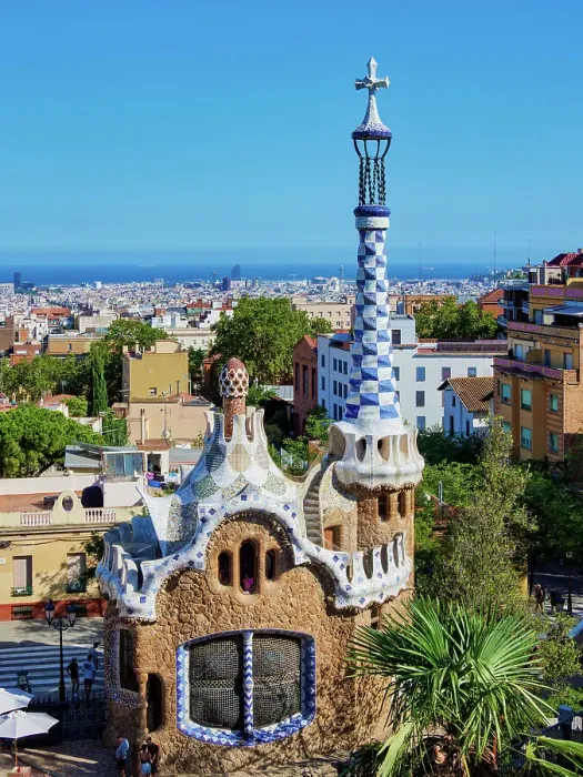 Framed Print : Park Guell, Barcelona, Catalonia, Spain