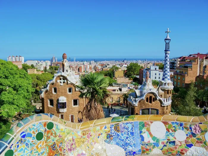 Framed Print : Park Guell, Barcelona, Catalonia, Spain