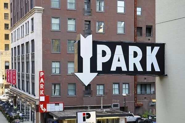 Park Sign, The Loop, Chicago, Illinois, USA