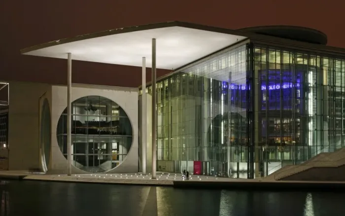 Framed Print : Parliament Offices at the River Spree in Berlin, opposit the Reichstag. Berlin, Germany
