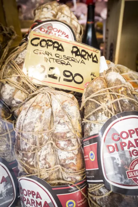 Framed Print : Parma hams, Parma, Emilia-Romagna, Italy Framed Print : Parma hams, Parma, Emilia-Romagna, Italy